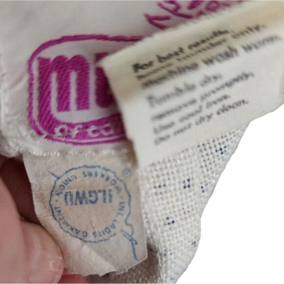 Vintage 70s Tennis Circle Skirt Womens Size M White Polka Dot Pleated - Picture 7 of 7